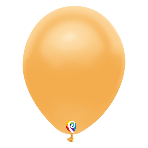 30cm Metallic Gold Funsational Plain Latex Balloons #72028 - Pack of 50 